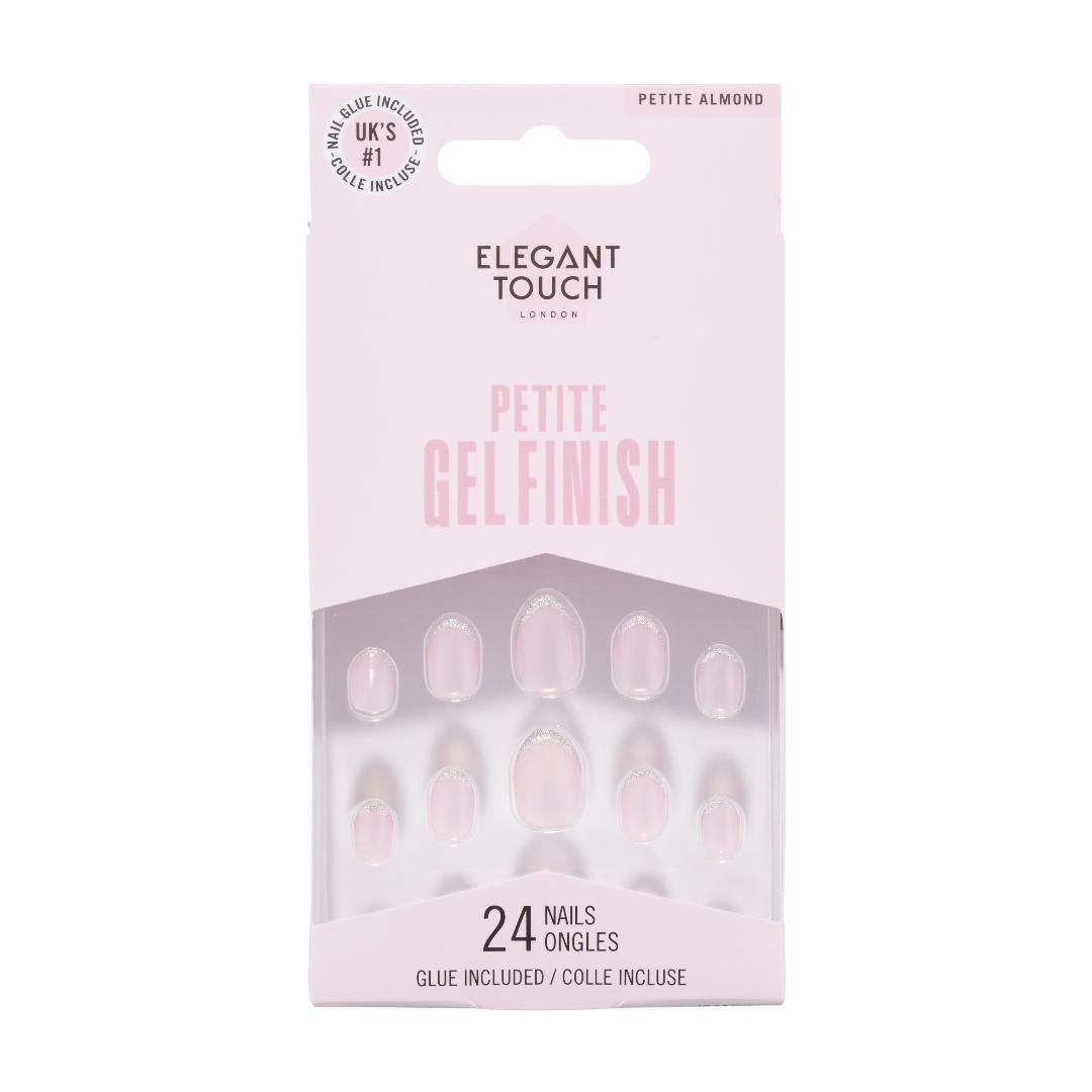 Elegant Touch Petite Gel Finish Sparkling Rose Petite Almond
