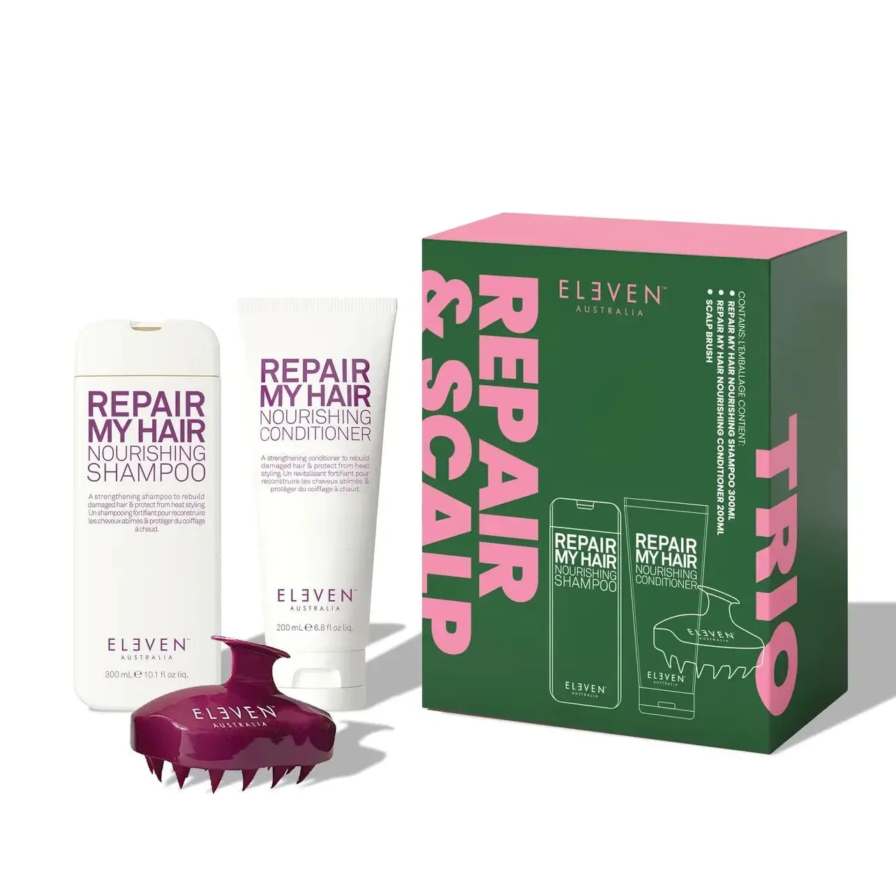 Eleven Australia Repair & Scalp Trio Gjafasett