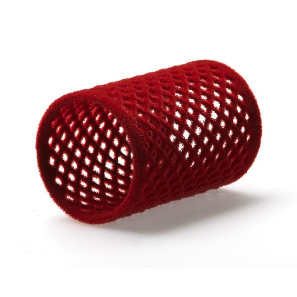 Flauelsrúllur Rauðar 40mm