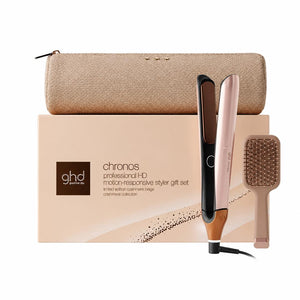 GHD Chronos Hair Straightener Festive Gift Set in Cashmere Beige