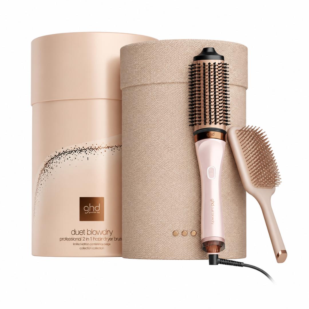 GHD Duet Blowdry 2 in 1 Hair Dryer Brush In Cashmere Beige