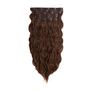 Glam Seamless Beach Wave Invisi Clip In Chocolate Brown - 3