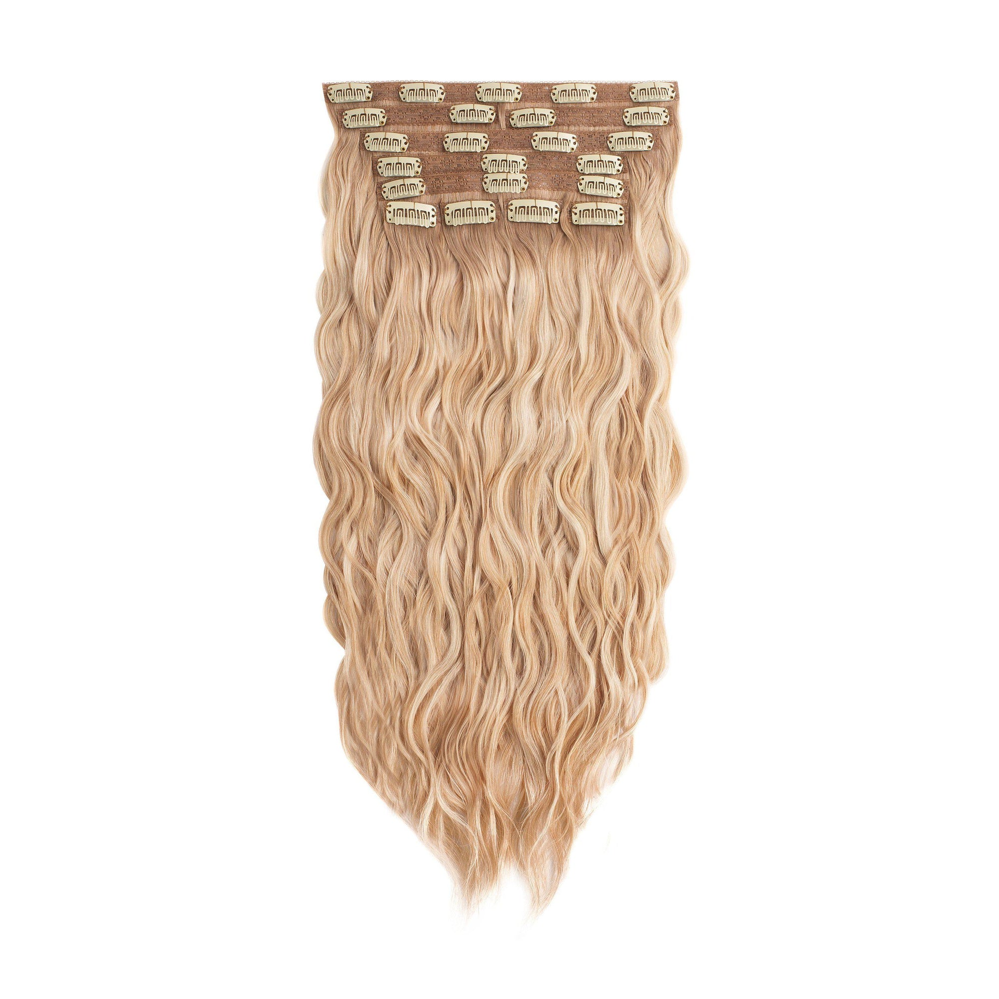 Glam Seamless Beach Wave Invisi Clip Rooted Highlights - RH23/613
