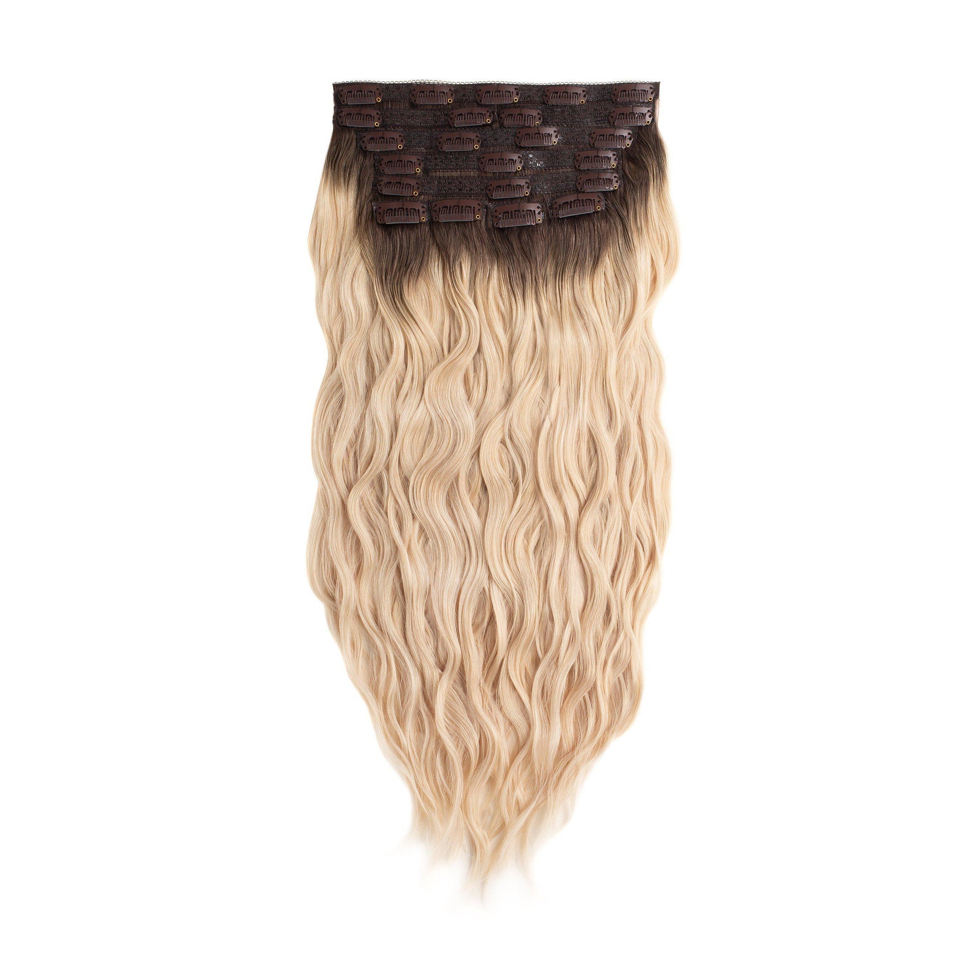 Glam Seamless Beach Wave Invisi Clip Rooted - R60