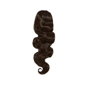 Glam Seamless Express Synthetic Wavy Ponytail 22"/55cm Espresso 1C