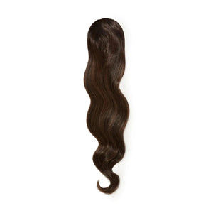 Glam Seamless Express Synthetic Wavy Ponytail 22"/55cm Mocha Bronde Balayage