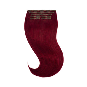 Glam Seamless Invisi Clip In Slétt Cherry Wine -99j