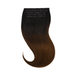 Glam Seamless Invisi Clip In Slétt Chocolate Dip Ombré - 01b/2/4