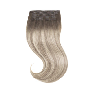 Glam Seamless Invisi Clip In Slétt Cream Beige Balayage