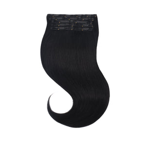 Glam Seamless Invisi Clip In Slétt Jet Black - 1