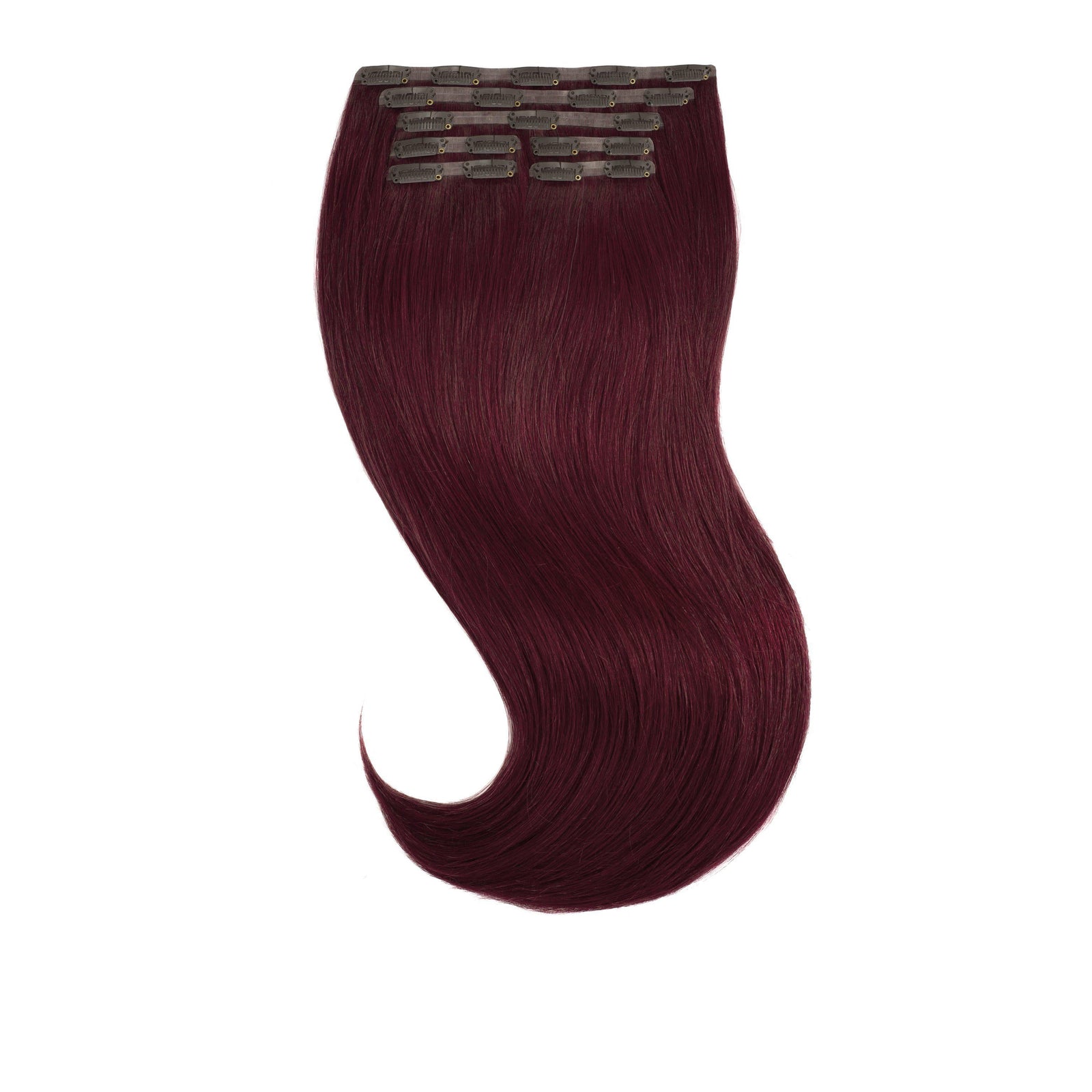 Glam Seamless Invisi Clip In Slétt Merlot - 530