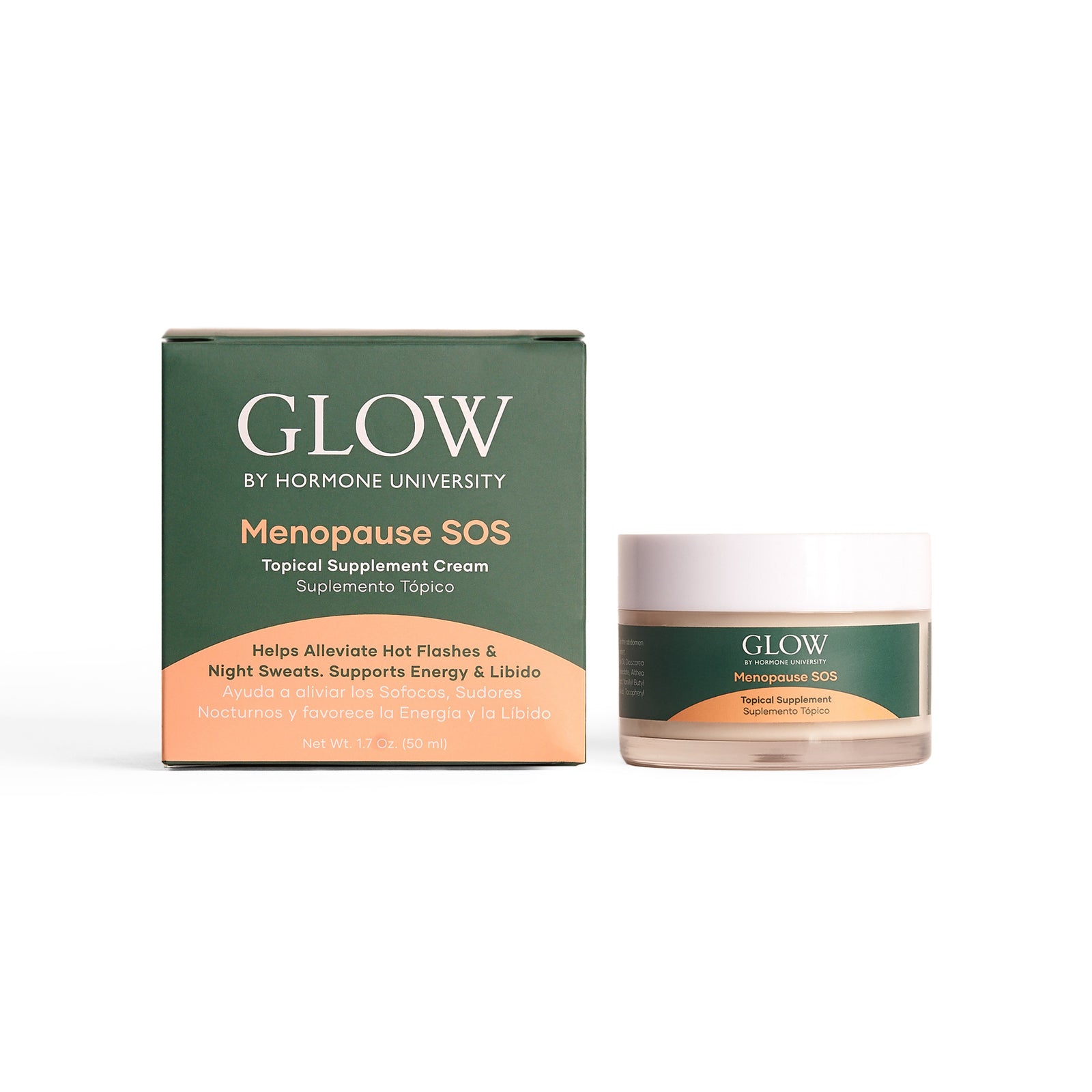 Glow By Hormone University Menopause SOS Bætiefnakrem