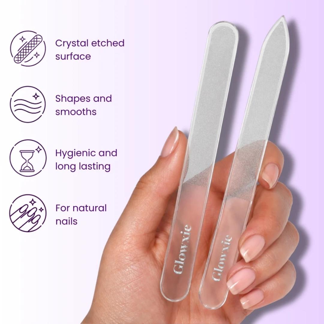 Glowxie Glass Nail File Duo