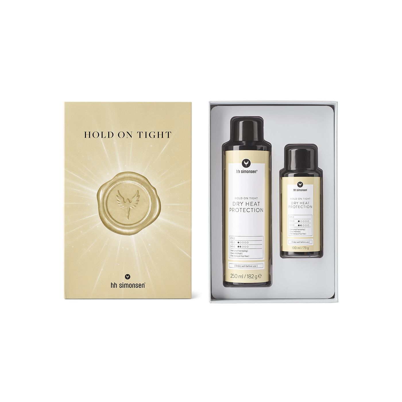 HH Simonsen Dry Heat Protect Hold On Tight Gjafasett