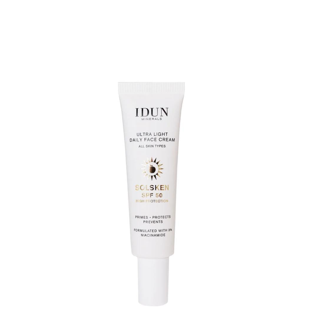 Idun Minerals Spf50 Primer And Face Cream Solsken 30ml