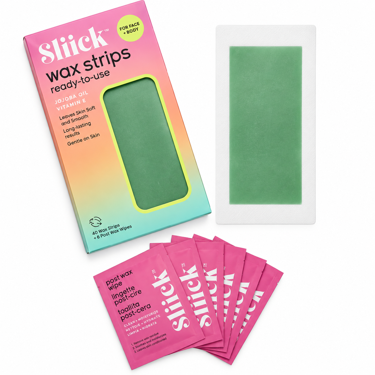 Sliick Ready To Use Wax Strips