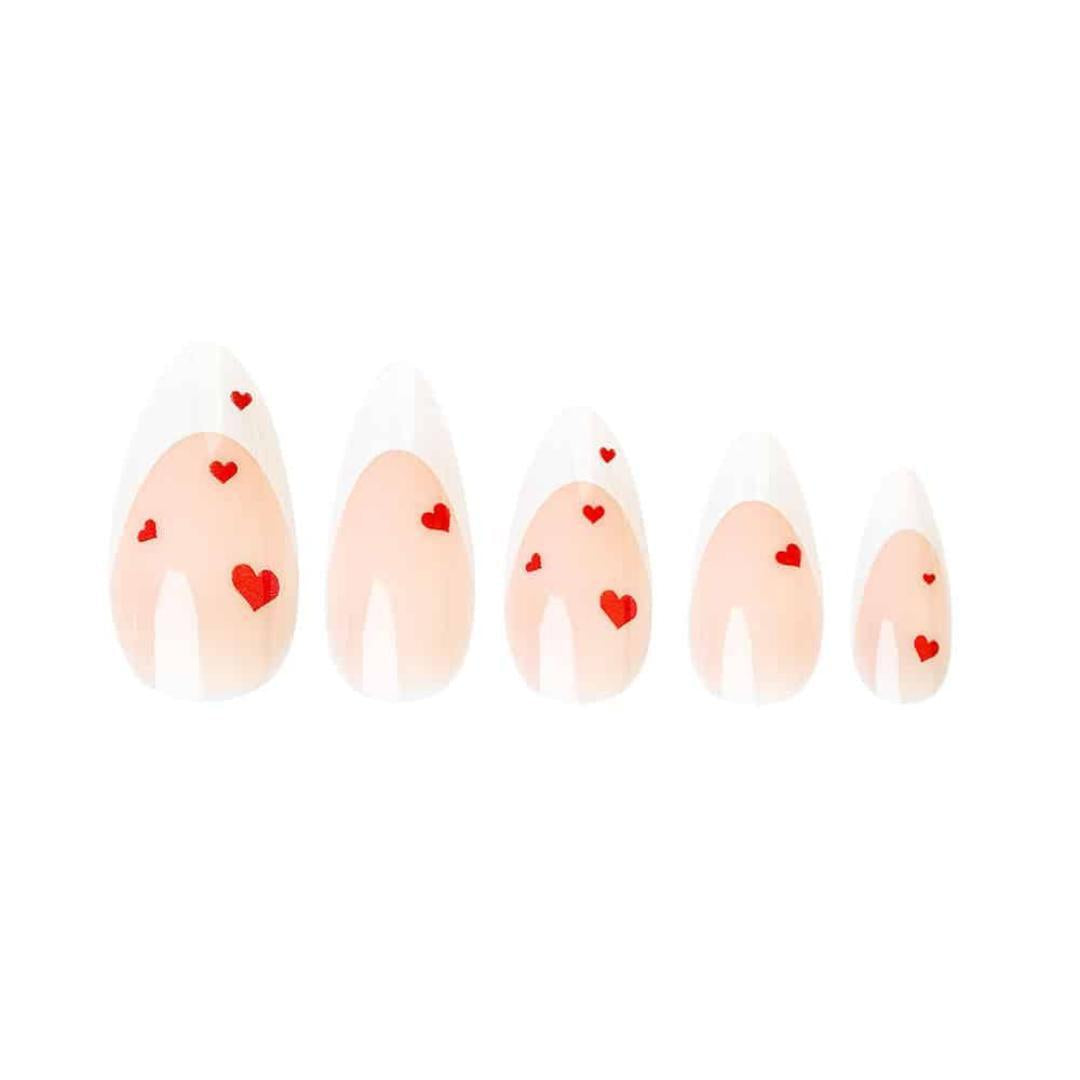 Invogue Almond Sweetheart French Nails 24stk