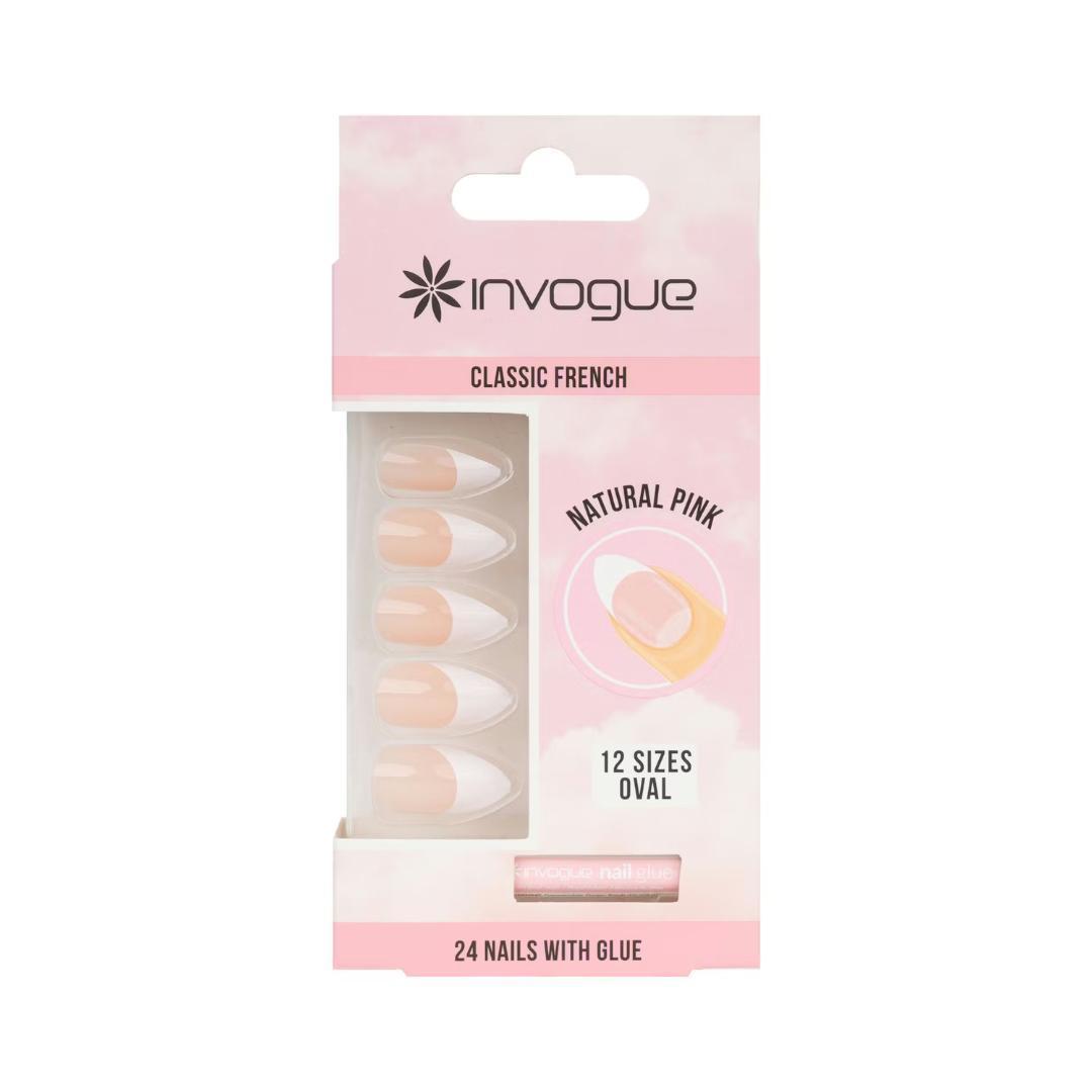 Invogue Classic French Oval Nails 24stk