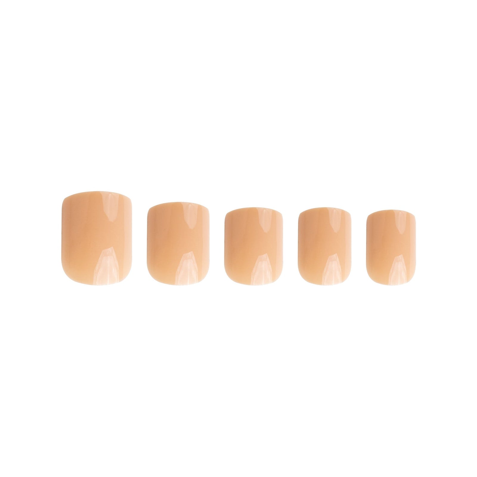 Invogue Honey Nude Square Nails 24stk