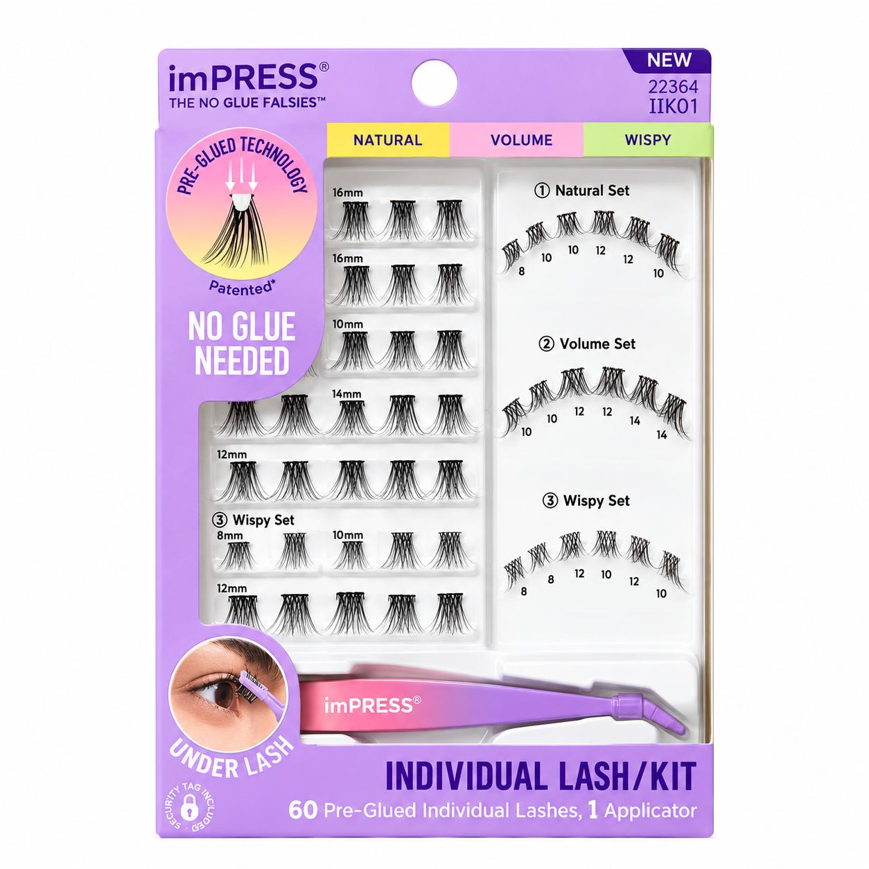 Kiss Impress Individual Lash Kit Natural