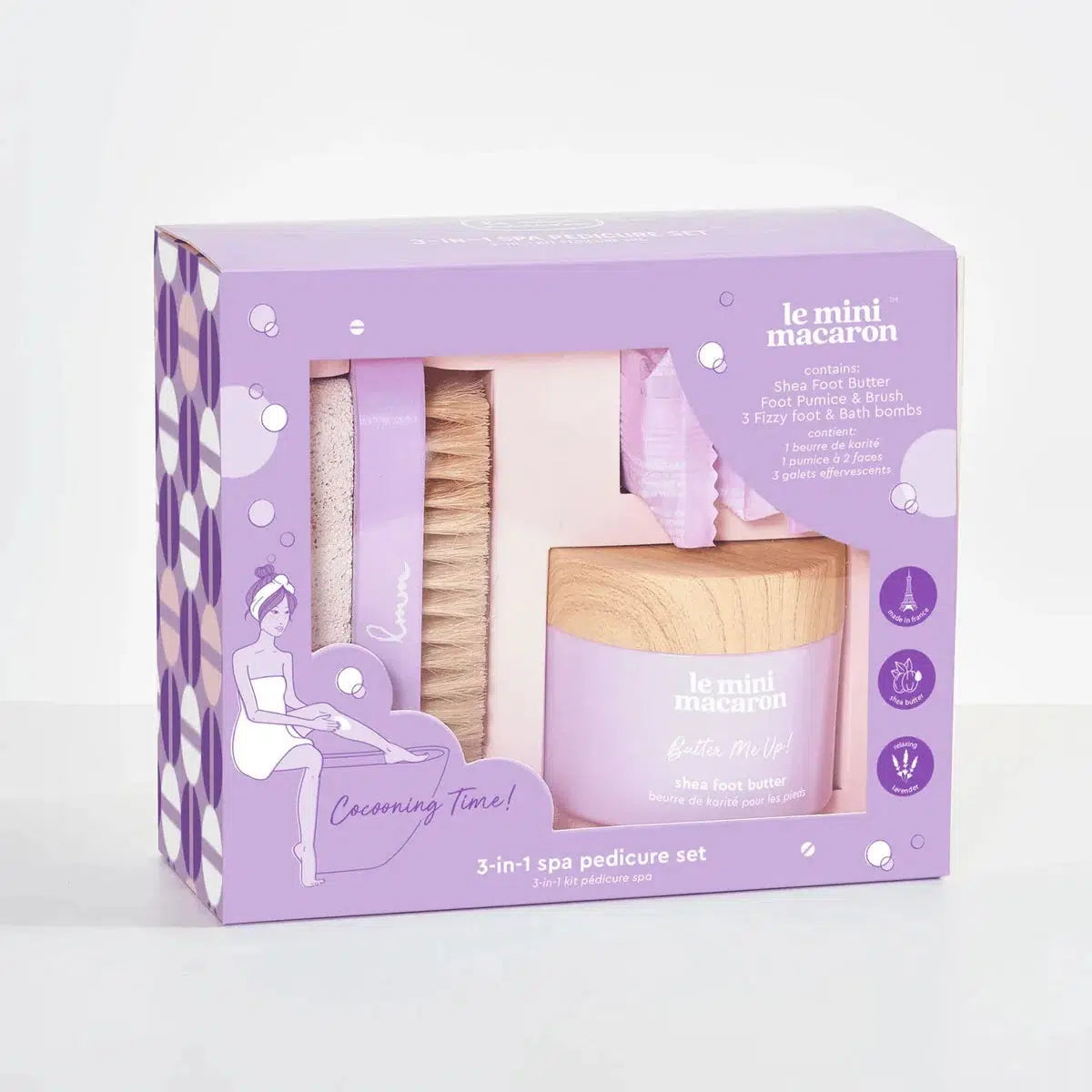 Le Mini Macaron 3 In 1 Foot Spa Gjafasett