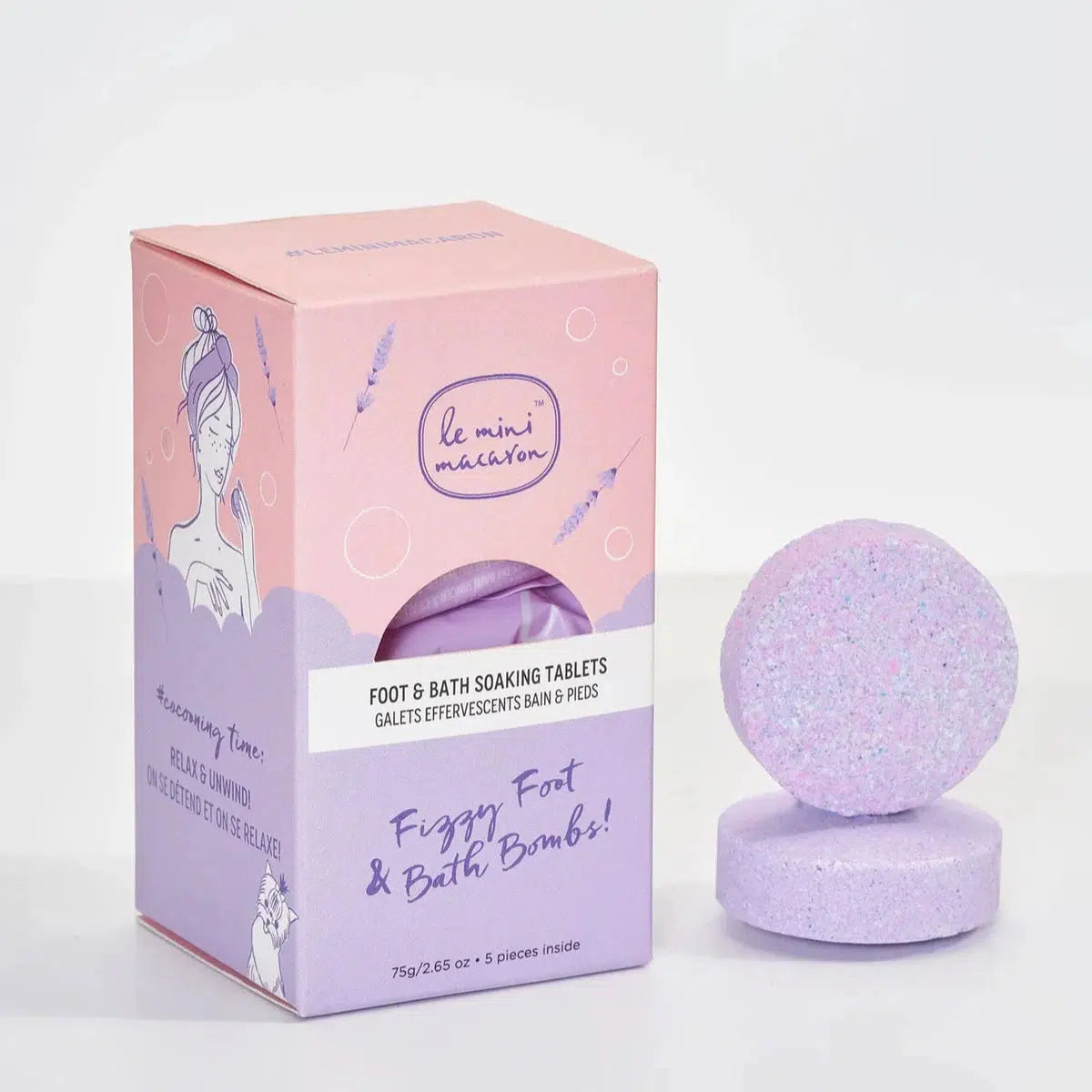 Le Mini Macaron Fizzy Foot & Bath Bomb