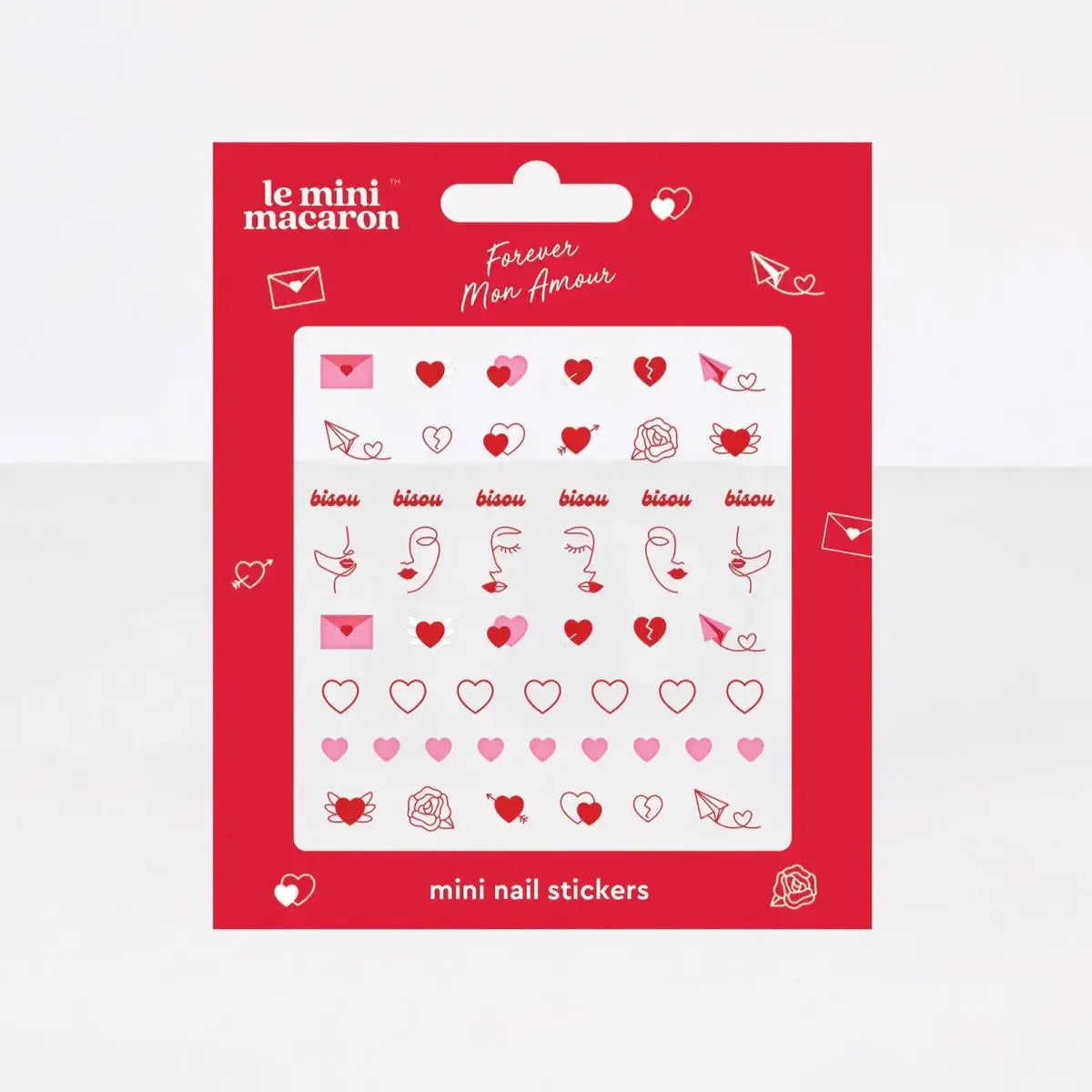Le Mini Macaron Forever Mon Amour Mini Nail Stickers