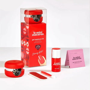 Le Mini Macaron Gel Manicure Set Cherry Red