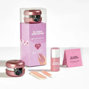 Le Mini Macaron Gel Manicure Set Rose Gold