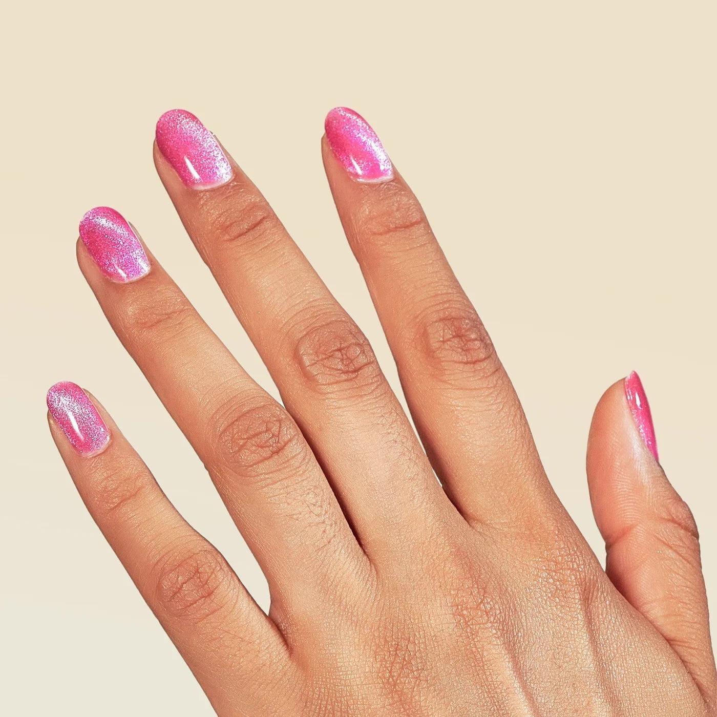 Le Mini Macaron Gel Manicure Set Velvet Cat Eye