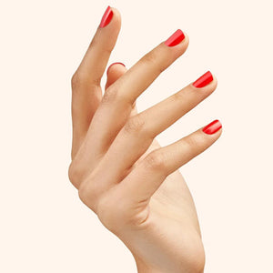 Le Mini Macaron Gel Nail Strips Cherry Red