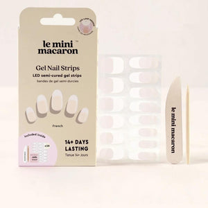 Le Mini Macaron Gel Nail Strips French