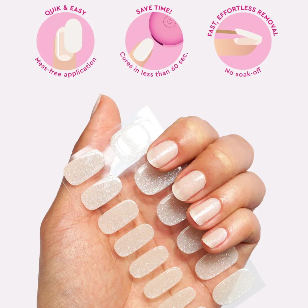 Le Mini Macaron Gel Nail Strips Frosting