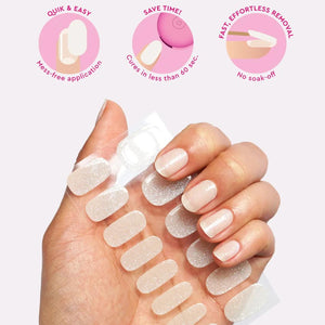 Le Mini Macaron Gel Nail Strips Frosting