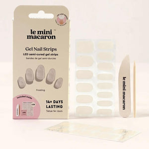 Le Mini Macaron Gel Nail Strips Frosting