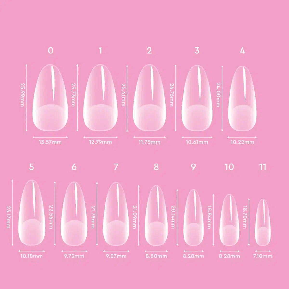 Le Mini Macaron Le Gel Tip Nail Extension Tips