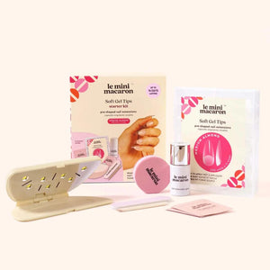 Le Mini Macaron Le Soft Gel Tips Medium Almond Starter Kit
