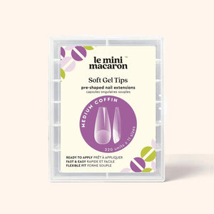 Le Mini Macaron Le Soft Gel Tips Medium Coffin