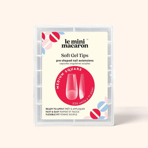 Le Mini Macaron Le Soft Gel Tips Medium Square