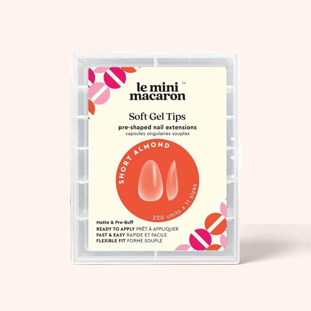 Le Mini Macaron Le Soft Gel Tips Short Almond