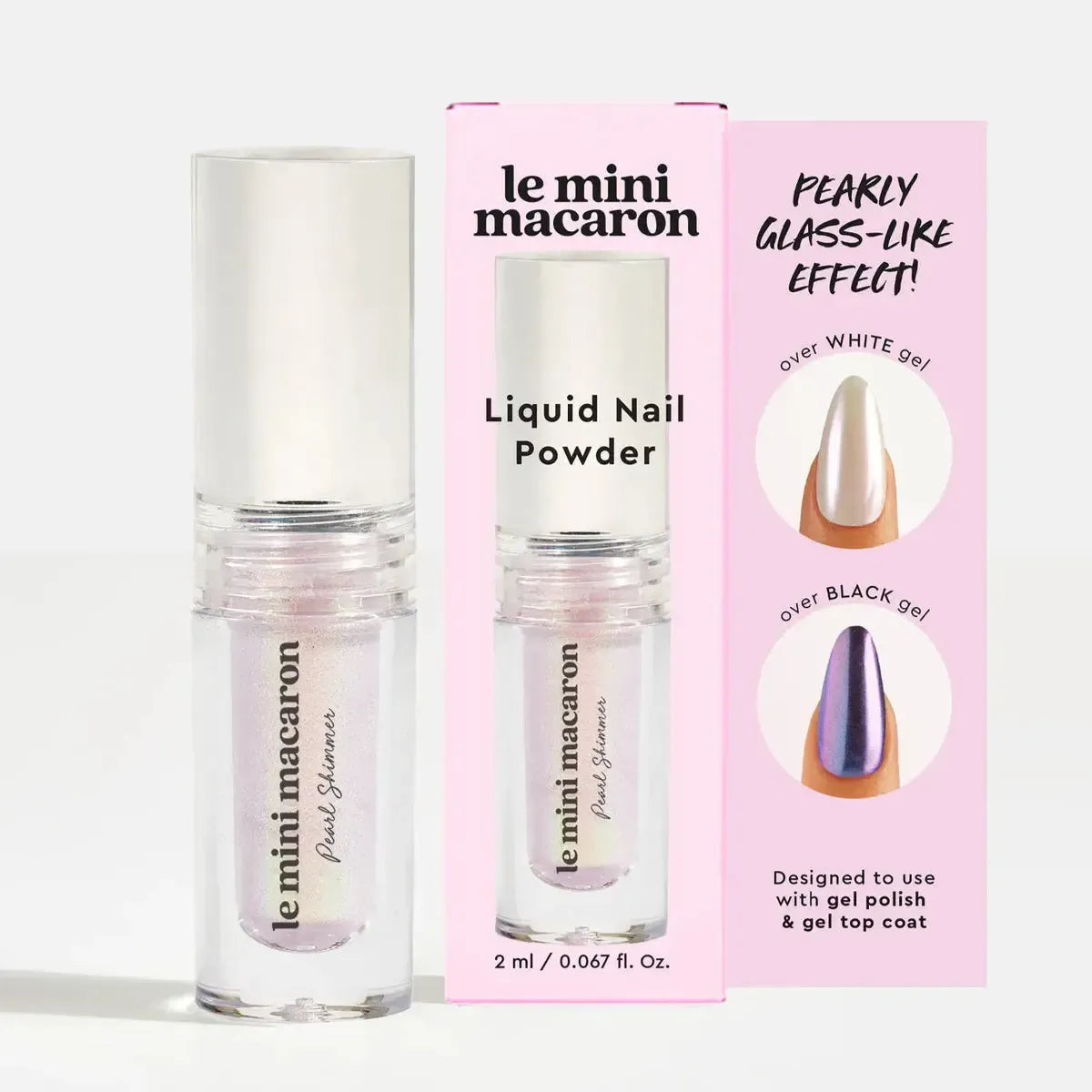 Le Mini Macaron Liqiud Nail Powder Pearl Shimmer