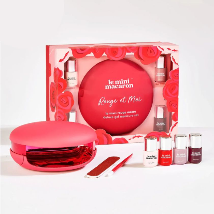 Le Mini Macaron Maxi Gel Manicure Set Rouge & Moi