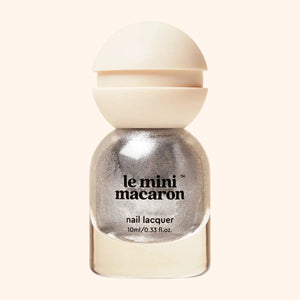 Le Mini Macaron Nail Polish Silver Glow