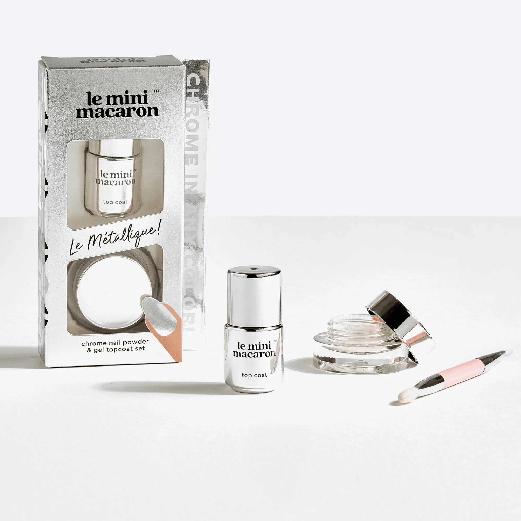 Le Mini Macaron Le Metallique Chrome Powder Set