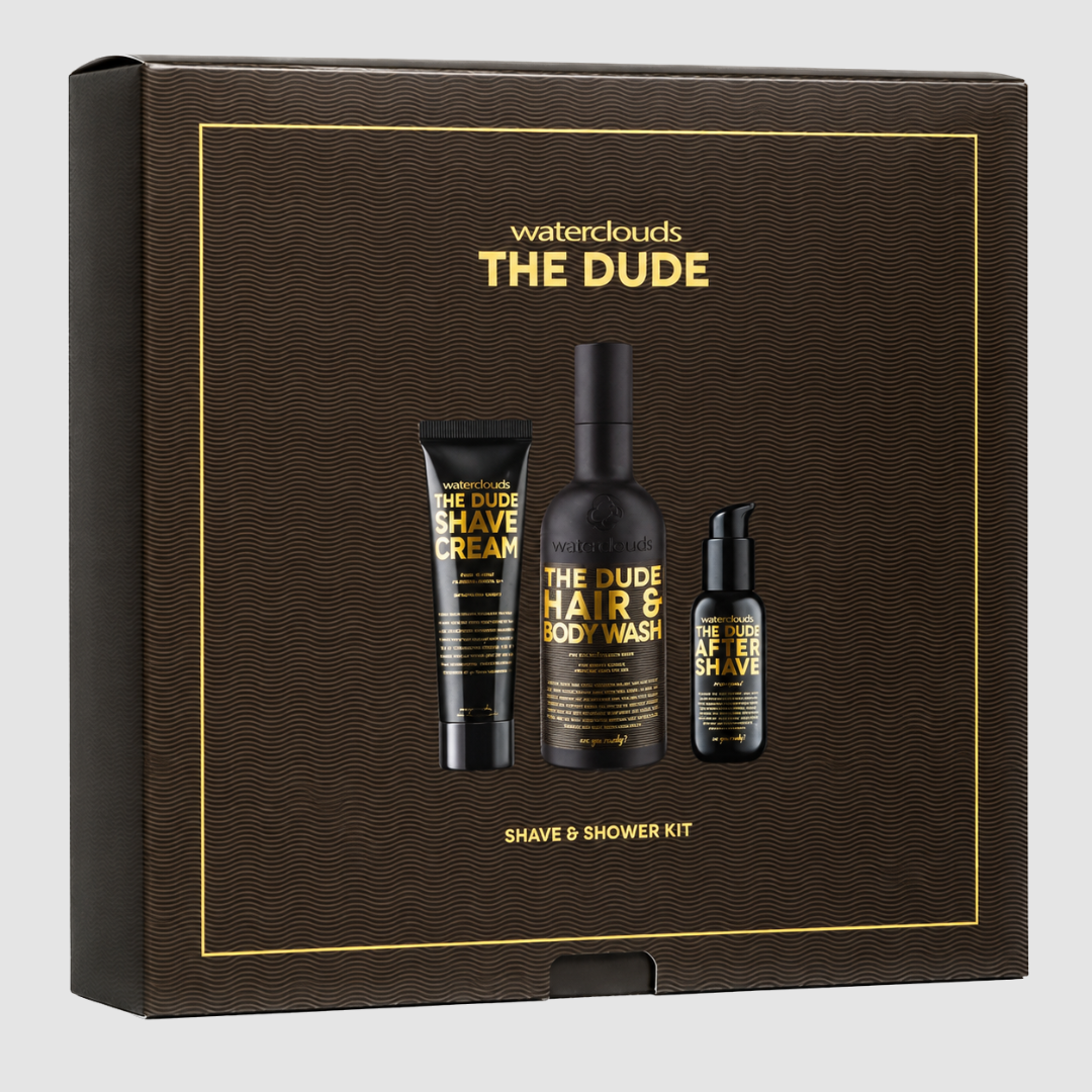 Waterclouds The Dude Shave and Shower Gjafasett
