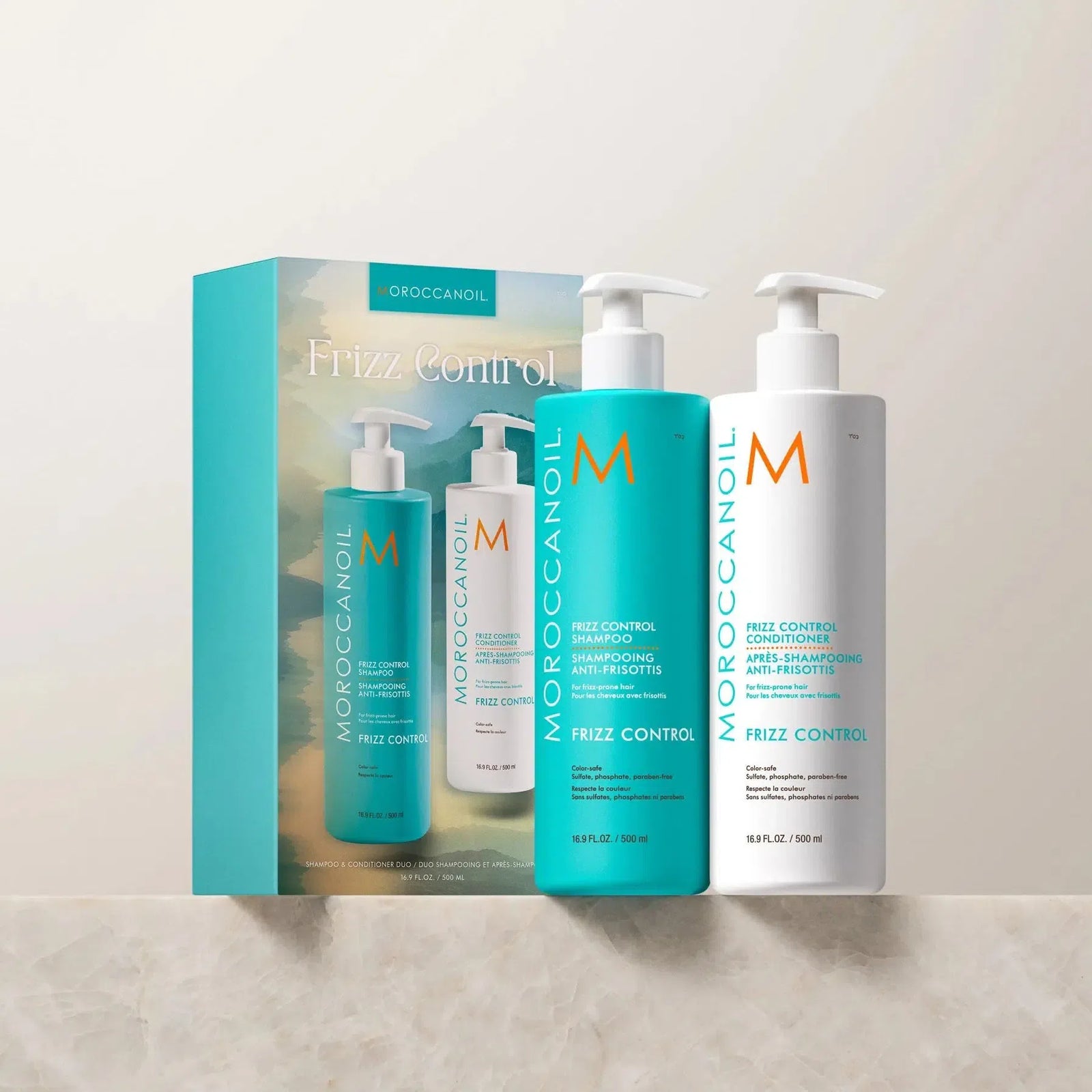 Moroccanoil Frizz Control Duo 500ml Gjafasett