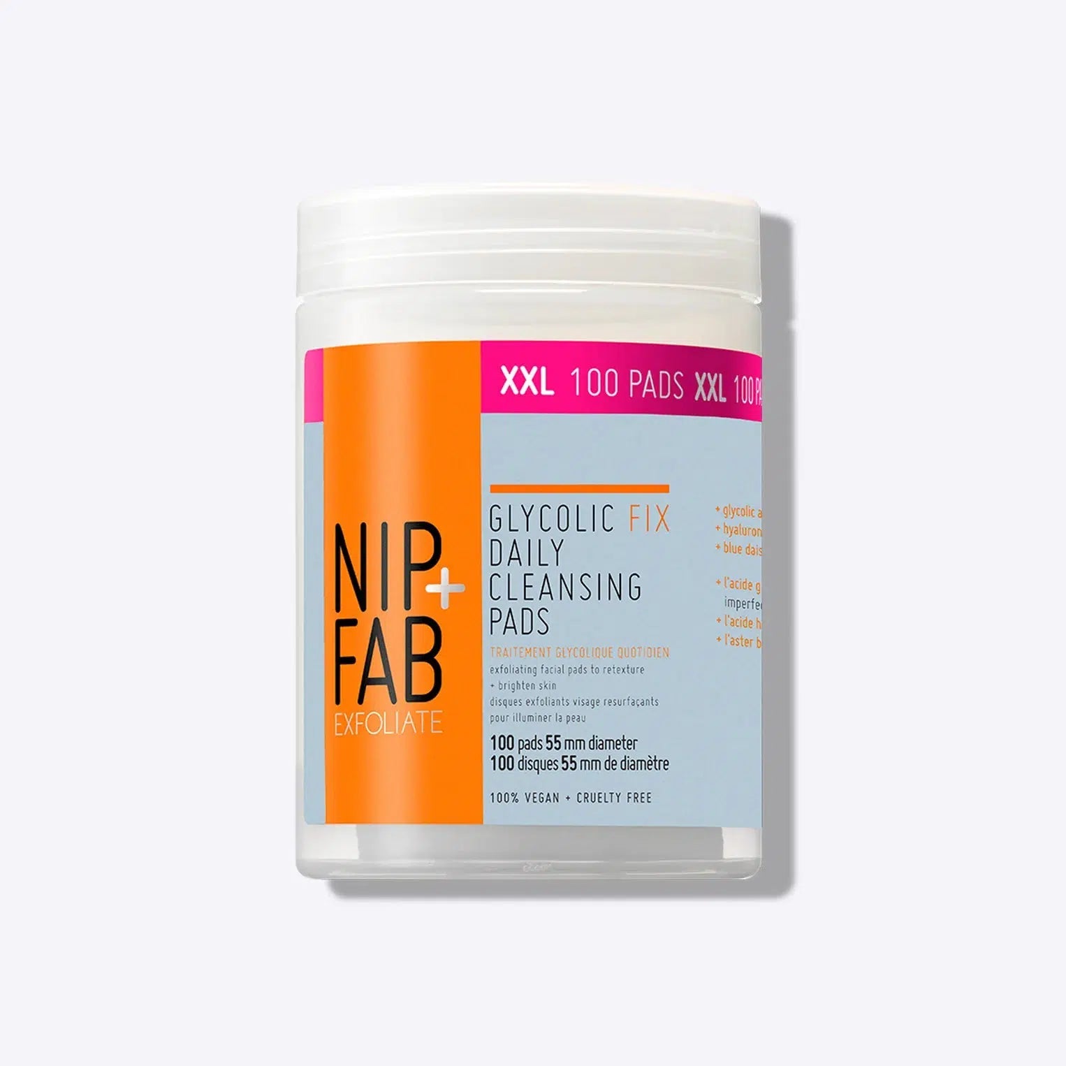 NIP + FAB Glycolic XXL Daily 100 Pads