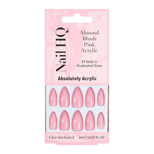 Nail HQ Almond Blush Pink Acrylic Nails