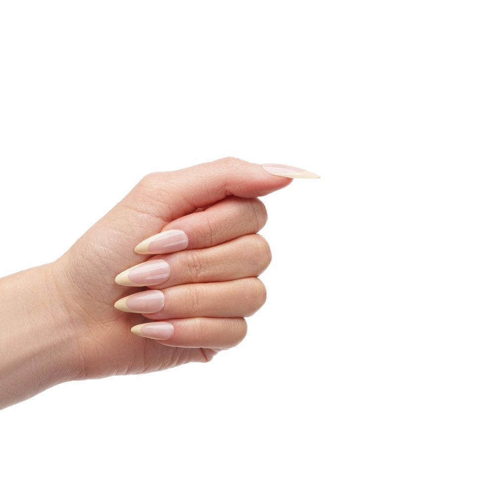 Nail Hq Almond Lemon French