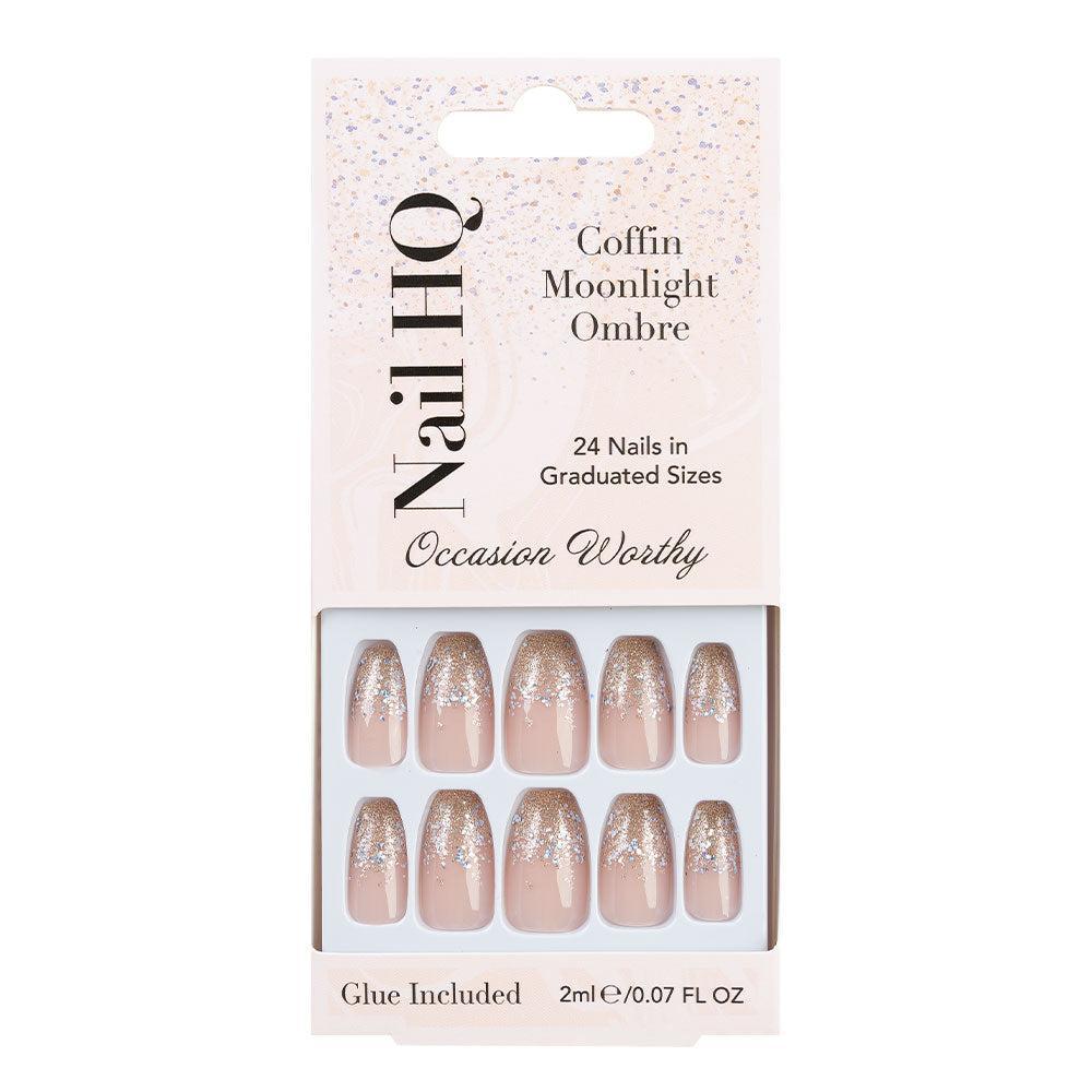 Nail Hq Coffin Moonlight Ombre